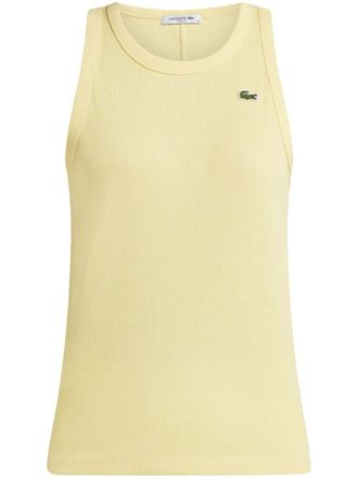 Lacoste Tanktop met logo-applicatie - Geel