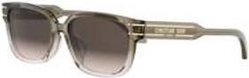 Dior DIORSIGNATURE S7F Brown Gradient Square Ladies Sunglasses CD40140F 95F 58