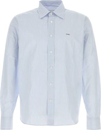 Prada Embroidered Poplin Shirt