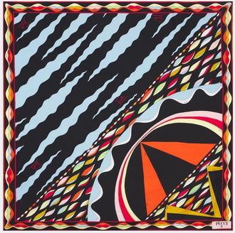 Pucci Fiamme and Nawaho silk twill scarf
