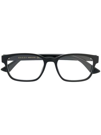 Gucci Bril met rechthoekig montuur - Zwart