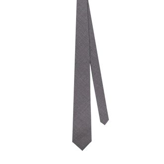 Brunello Cucinelli Cravatte in Lana Grigia con Etichetta - - Accessories - Uomo - Grigio - ONE SIZE