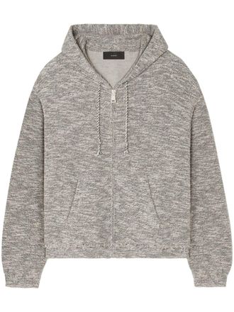 Alanui Felpa B&W Mouline con zip - Nero