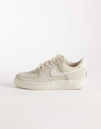 Nike Air Force Retro - Sneakers bianco sporco con nastro in pizzo