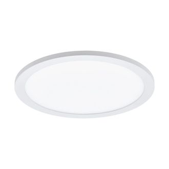 Loops Flush Ceiling Light Colour White Shade White Plastic Bulb LED 14W Included