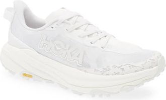 Hoka One One Speedgoat 6 Trail Running Shoe in White /Frost at Nordstrom, Size 8.5