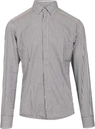 Tom Ford Classic Fit Gestreepte Overhemd - Heren - Casual Overhemden - Veelkleurig - M - Leer - Overhemden