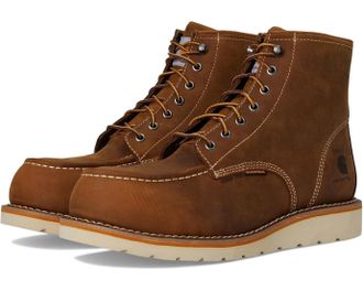 Carhartt Work in Progress Mens Carhartt Brown 6 Waterproof Moc Nano Toe Wedge Work Boots HAWK1315