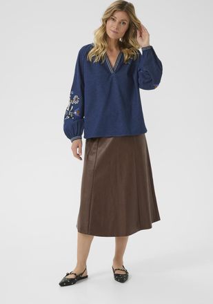 Cream Blouse met korte mouwen CRGro Regular fit dark blue