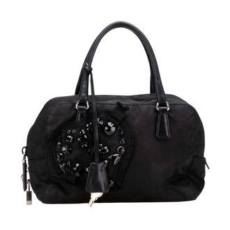 Prada Borsa Elegante Ricamata Pre-owned - - Pre-owned - Donna - Nero - ONE SIZE