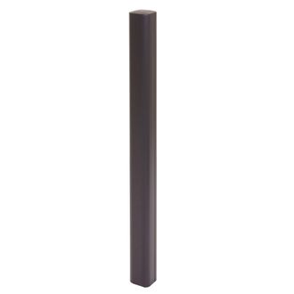 Hhg Hhg - Nunca Usado] Poste De Aluminio Sarthe Valla Wpc, Poste De Columna, Sistema Enchufable, 98cm, Antracita