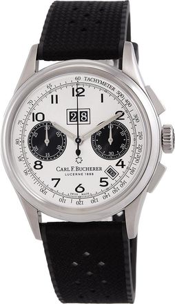 Bucherer Pre-owned Carl F. Bucherer Heritage Chronograph Tachymeter Silver Dial Unisex Watch 00.10803.08.12.01