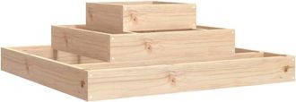 vidaXL Jardinera De Madera Maciza De Pino 80x80x27 Cm Vidaxl