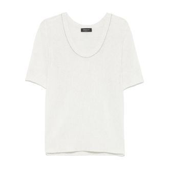 Fabiana Filippi Dames, Tops, Beige, Maat: M Wol