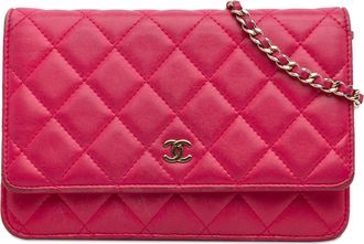 Chanel Pre-owned Womens Classic Quilted Leather Crossbody - Dusty Pink - One Size