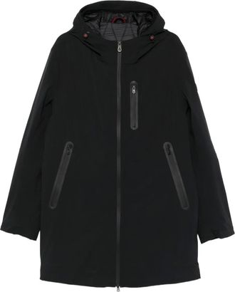 Peuterey Piumino con zip e cappuccio - Nero