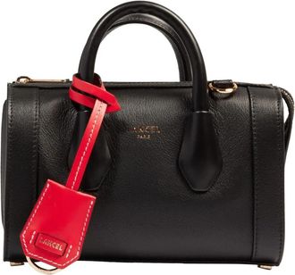 Lancel Zwarte Leren Bowlingtas Bcbg - Dames - Handtassen - Zwart - ONE Size - Leer - Tassen