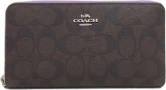 Coach Signature Signature Line Long Wallet (Bi-Fold) (Pre-Owned)