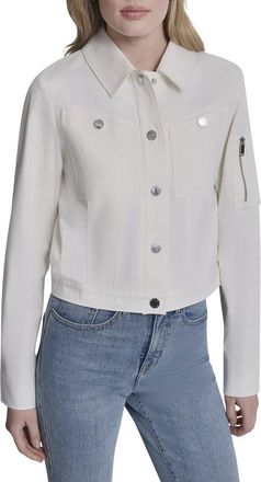 DKNY Twill Trucker Jacket