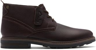 Clarks Newford Mid - Heren - Veterlaarzen - Bruin - 46 EU - Leer - Schoenen