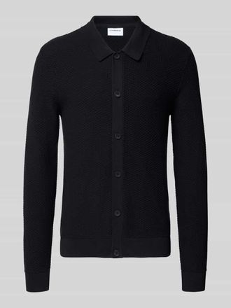 Lindbergh Lindbergh Strickjacke mit Knopfleiste in Black, Gr&ouml;&szlig;e L