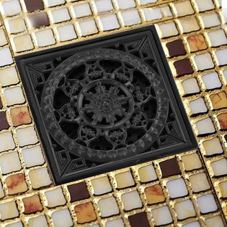 OEM Desag&uuml;e De Suelo De Ba&ntilde;o De Cobre Macizo De 10 X 10 Cm, Invisible, A Prueba De Olores, Estilo Vintage, Tapa Para Desag&uuml;e De Suelo Para Ducha, Cocina Y