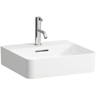 Laufen Laufen - Val Lavabo Con Enjuague Manual, 1 Agujero Para Grifo, Con