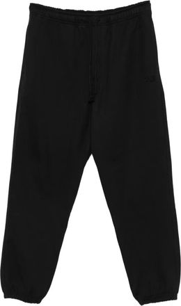 Yohji Yamamoto Pantaloni sportivi con orli elasticizzati - Nero