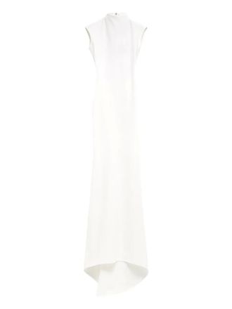 Jacquemus high-neck draped dress - women - Viscose/Polyamide/Elastane - S - White