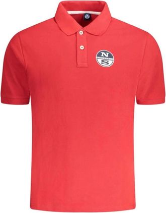 North Sails Tops, Heren, Rood, M, Katoen, Rode Katoenen Heren Polo Shirt