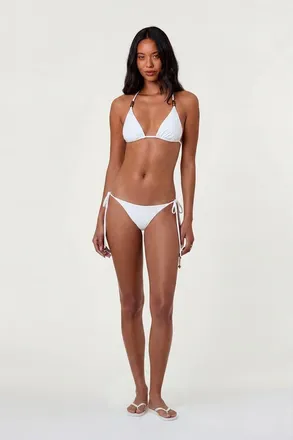Nicholas Rita Racerback Bikini Top in Ivory at Nordstrom, Size X-Small