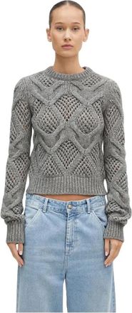 Sportmax Dames, Truien, Grijs, Maat: XS