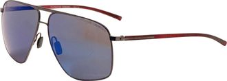 Porsche Design Mens 63mm Dark Grey Sunglasses