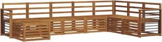 vidaXL Conjunto De Sof&aacute;s De Exterior 8 Uds. Natural Vidaxl