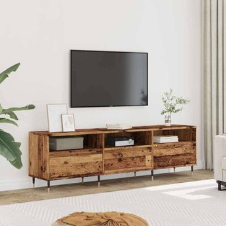 Berkfield Home TV Cabinet Old Wood 150x30x44.5 cm Engineered Wood in Brown
