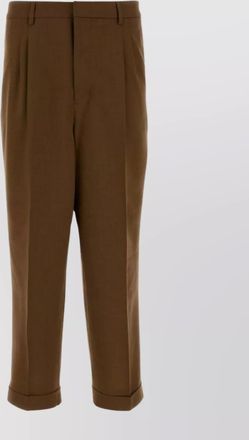 Ami tailored wool trousers pleated front