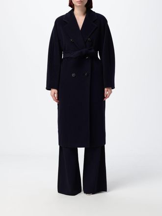 Max Mara Cappotto lungo doppiopetto Madame in lana con cintura