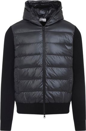 Moncler Black Quilted Hooded Jacket