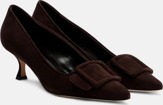 Manolo Blahnik Maysale 50 suede pumps