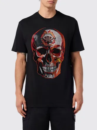 Philipp Plein T-shirt skull con strass