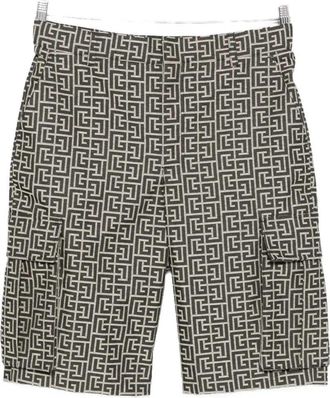 Balmain Cargoshorts mit Monogramm