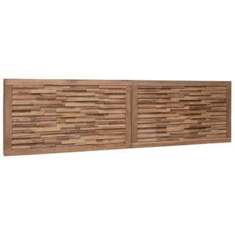 vidaXL Cabecero De Cama Natural Madera De Teca Maciza Vidaxl