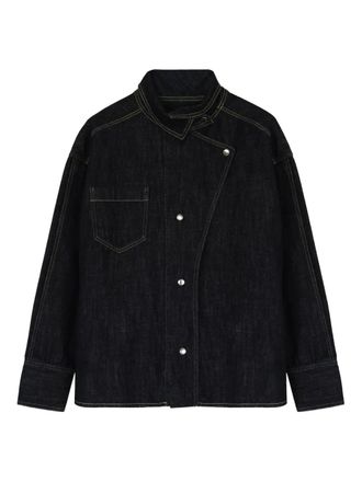 Margaux Lonnberg asymmetric denim jacket - Blauw