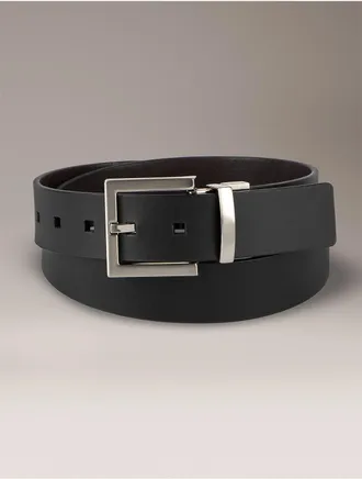 Calvin Klein Mens Reversible Harness Buckle Belt - Brown - XL