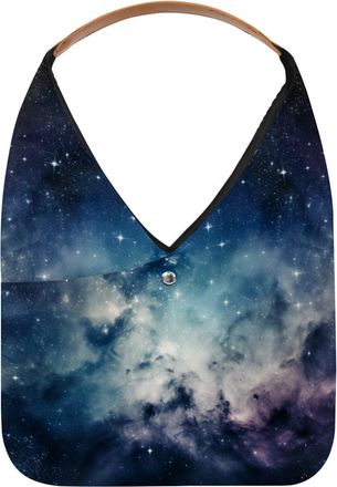 Generic Mysterious Star Starry Sky Reusable Lightweight Grocery Bags - Foldable Into Compact Pouch, Washable & Sturdy, Multipurpose for Shopping and Travel