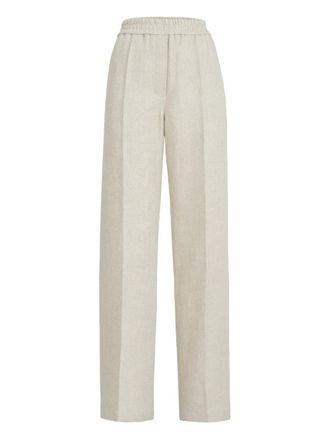 Brunello Cucinelli elasticated-waistband trousers - Neutrals