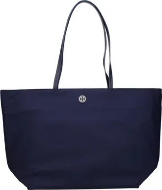 Tory Burch Blue Fabric Shoulder Womens Bag