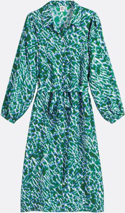 La Redoute Collections Bedrukte lange jurk met ballonmouwen