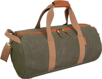 Boarding Pass Voyager 20In Waxed Canvas Shoe Pocket Duffle Bag