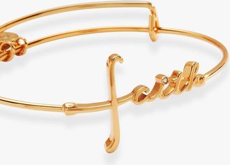 Alex and Ani Faith In-Line Bracelet in Gold at Nordstrom